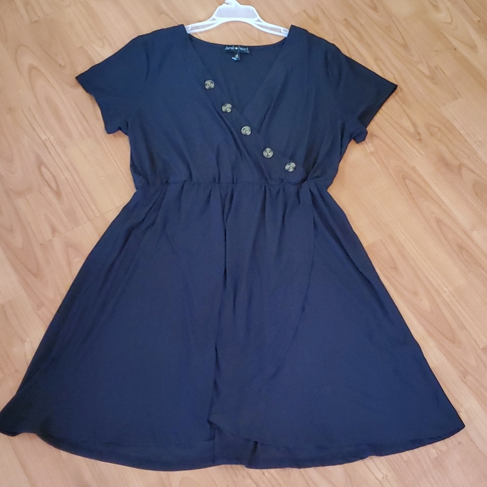 faux wrap dress